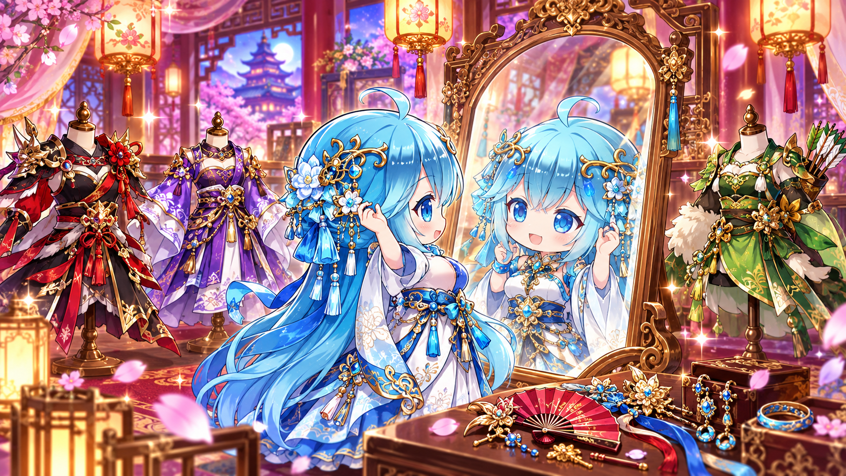 三国ドライブのアバターカスタマイズ画面イメージ 三国ドライブでアバターをカスタマイズしているイメージ画像