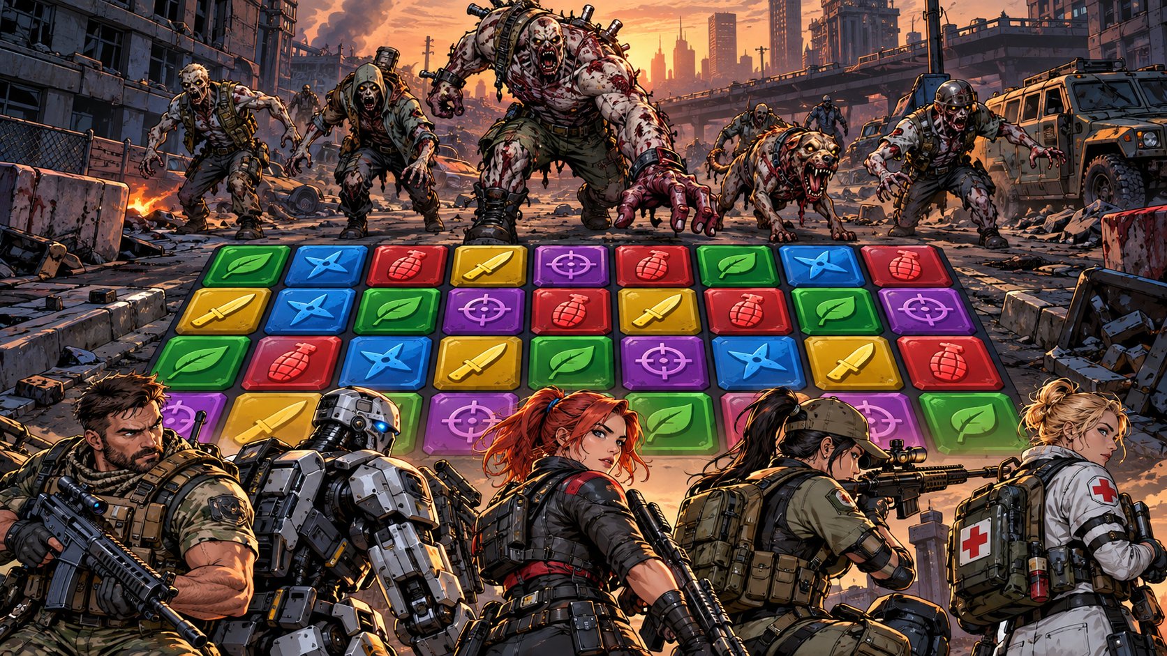 パズルコンバットの仲間たちのイメージ 個性的な仲間たちのイメージ画像