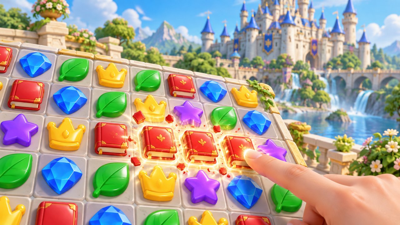 ロイヤルマッチのパズルとお城のイメージ パズルとお城のイメージ画像