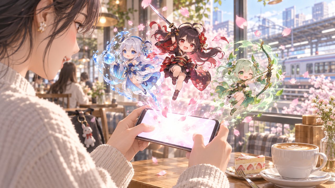 スマホで遊ぶのイメージ画像