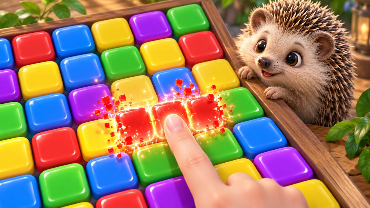 トゥーンブラストのタップで消すパズルのイメージ タップで消すパズルのイメージ画像