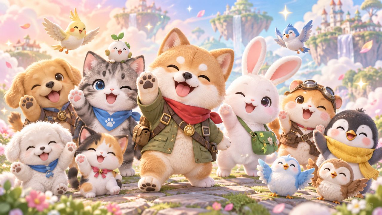 ワンちゃんごちゃごちゃ大戦争のペットたちのイメージ ペットたちのイメージ画像